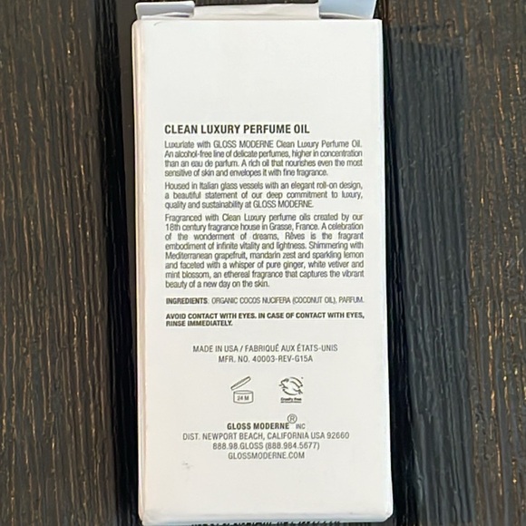 Gloss Moderne - Clean Luxury Roll on Perfume Oil - RÊVES - Picture 9 of 12